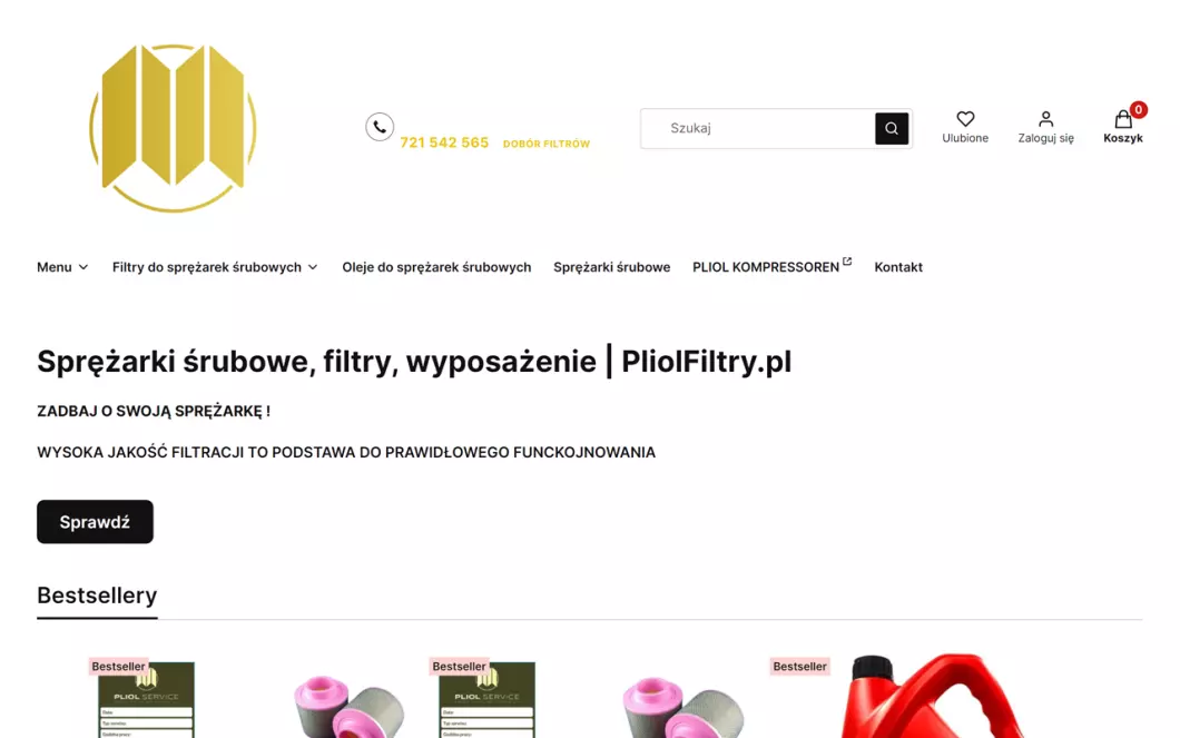Zrzut ekranu strony