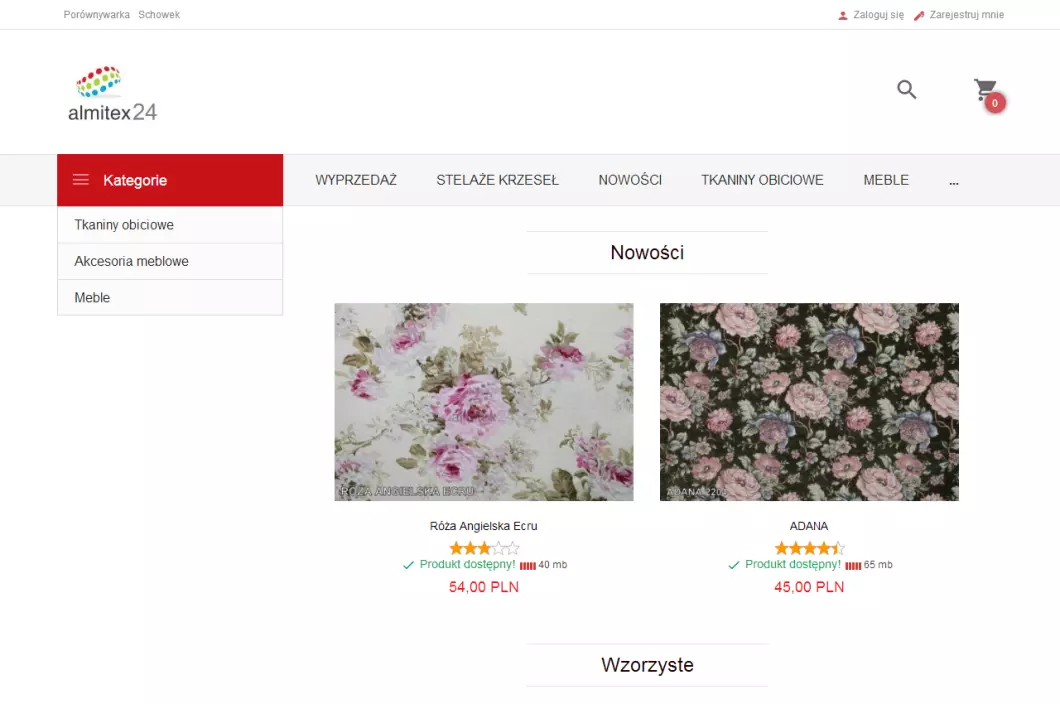 Zrzut ekranu strony