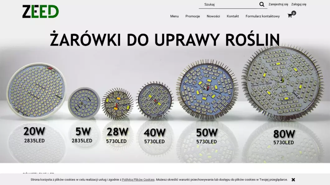 Zrzut ekranu strony